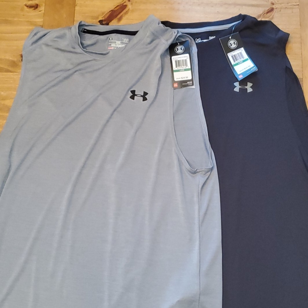 2 LG Under Armour heatgear tanks